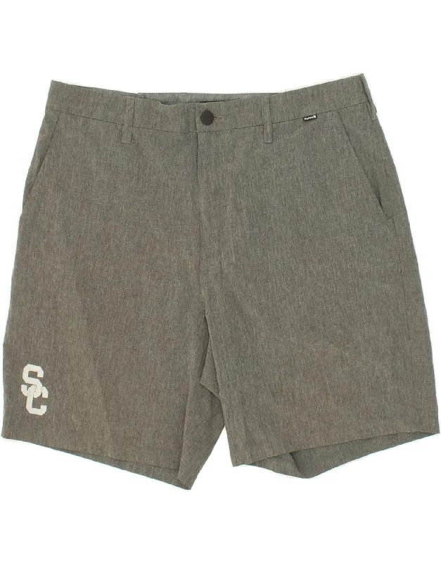 HURLEY Mens Chino Shorts W36 Large  Grey Polyester