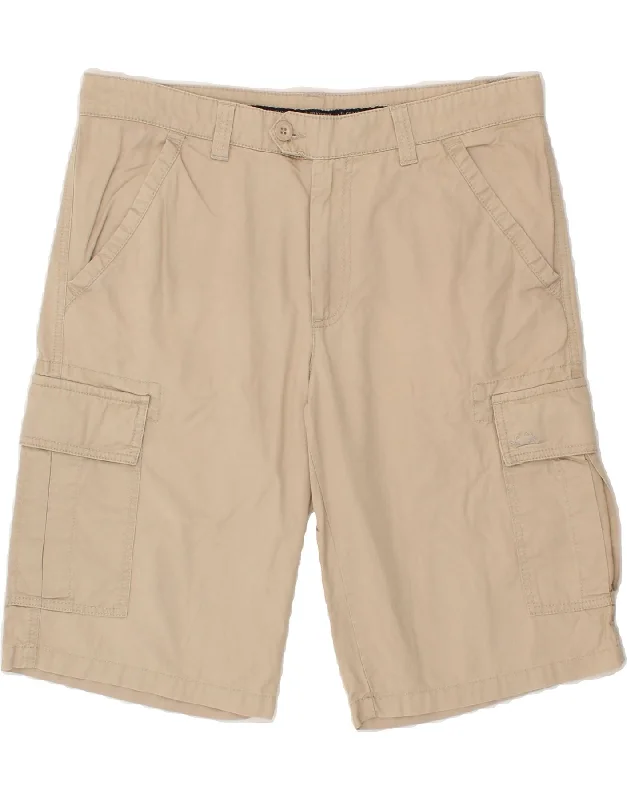 IL GRANCHIO Mens Cargo Shorts IT 50 Large W34 Beige Cotton