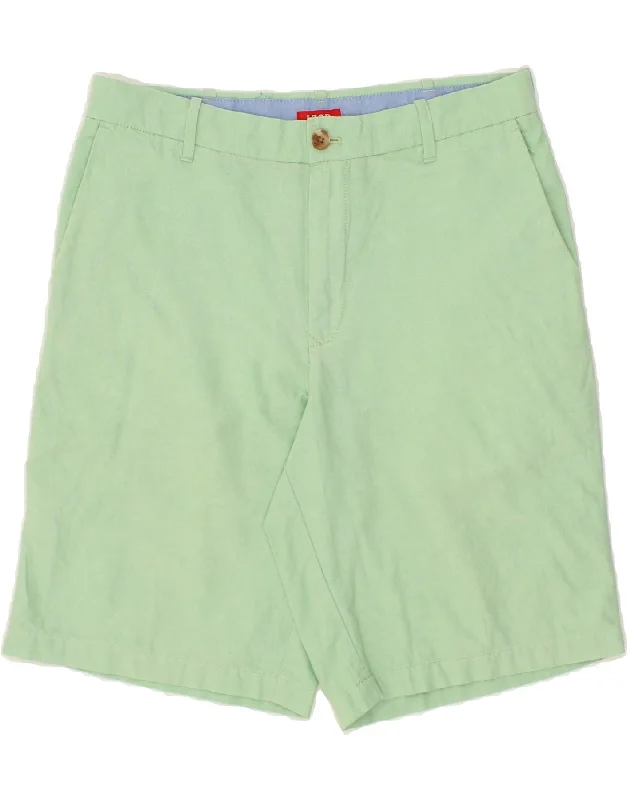 IZOD Mens Chino Shorts W32 Medium Green Cotton