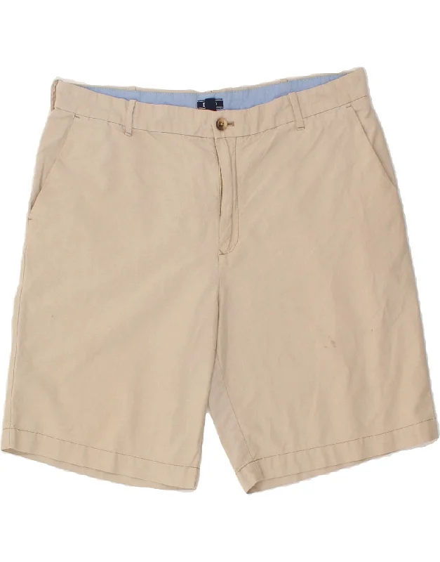 IZOD Mens Chino Shorts W38 XL Beige Cotton