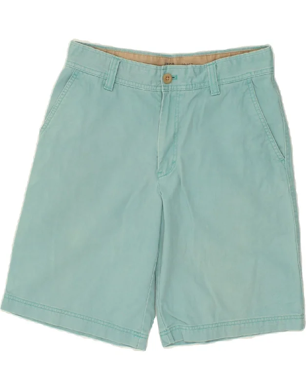 IZOD Mens Salt Water Chino Shorts W30 Medium Blue Cotton