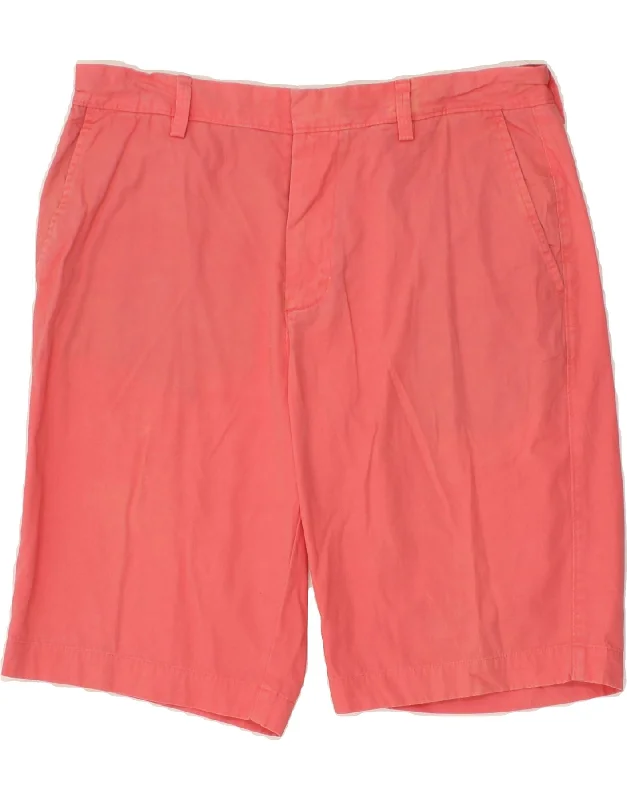 J. CREW Mens Chino Shorts W34 Large  Pink Cotton