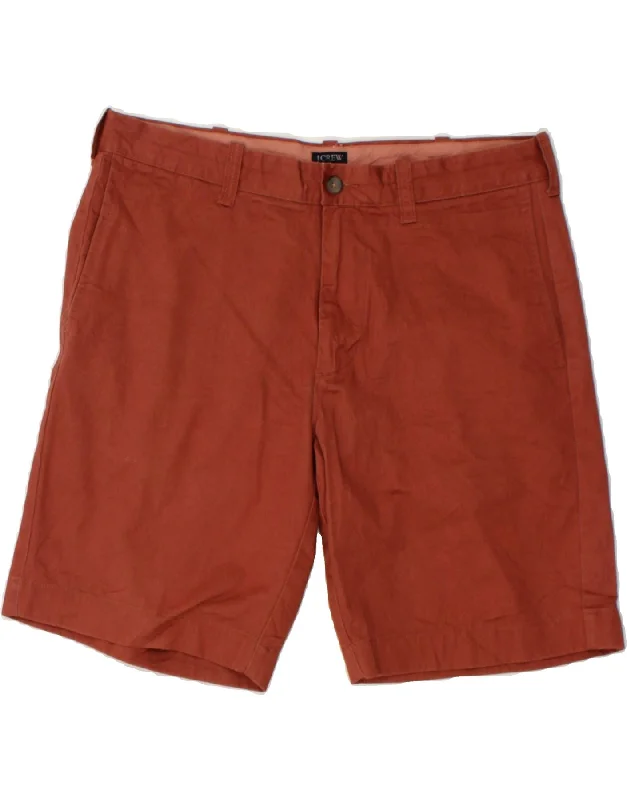 J. CREW Mens Gramercy Chino Shorts W34 Large Maroon Cotton