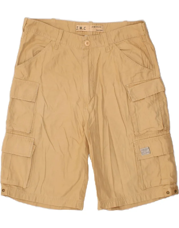 J.M.C Mens Cargo Shorts IT 50 Large W34 Yellow Cotton