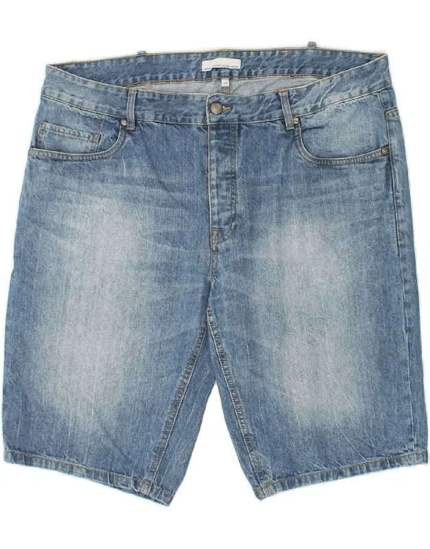 JULES Mens Denim Shorts IT 48 Medium W38 Blue Cotton