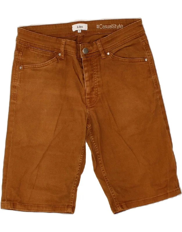 JULES Mens Denim Shorts W30 Medium Brown