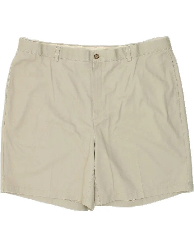 L.L.BEAN Mens Casual Shorts W44 2XL Beige Cotton