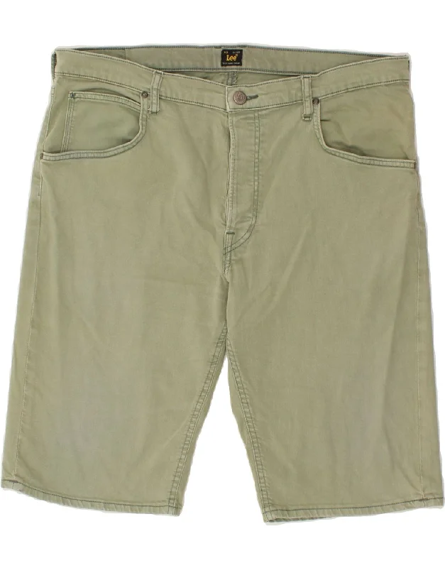 LEE Mens Denim Shorts W38 XL Green Cotton