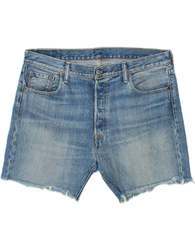 LEVI'S Mens 501 Denim Shorts W36 Large Blue Cotton