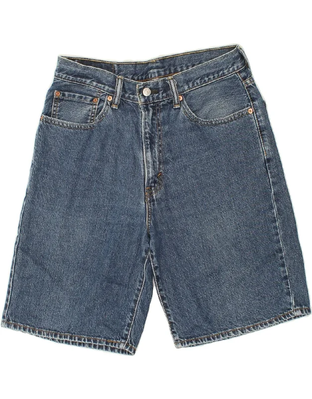 LEVI'S Mens 505 Relaxed Fit Denim Shorts W32 Medium  Blue Cotton