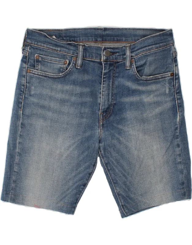 LEVI'S Mens 511 Denim Shorts W32 Medium Blue Cotton