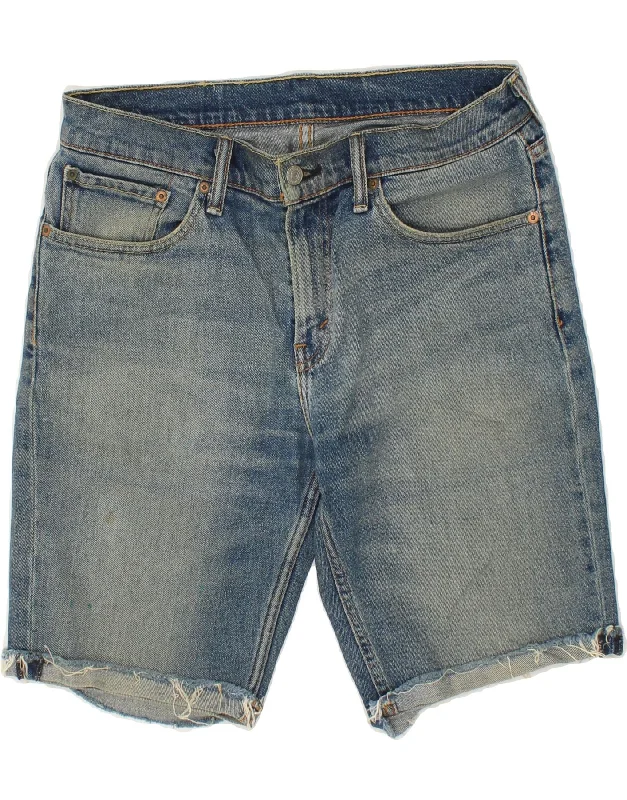 LEVI'S Mens 511 Slim Denim Shorts W32 Medium Blue Cotton