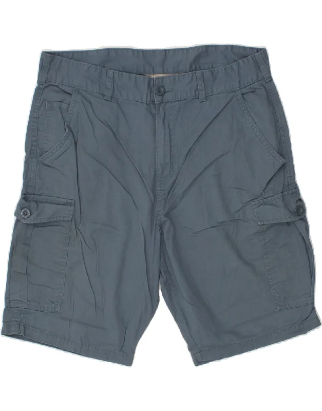 MOUNTAIN WAREHOUSE Mens Cargo Shorts W36 Large Blue Cotton