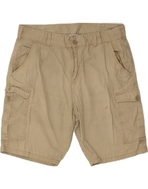 MOUNTAIN WAREHOUSE Mens Cargo Shorts W38 XL Beige Cotton