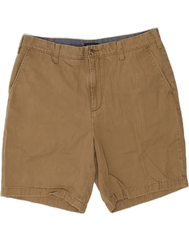 NAUTICA Mens The Deck Short Chino Shorts W36  Large Beige Cotton