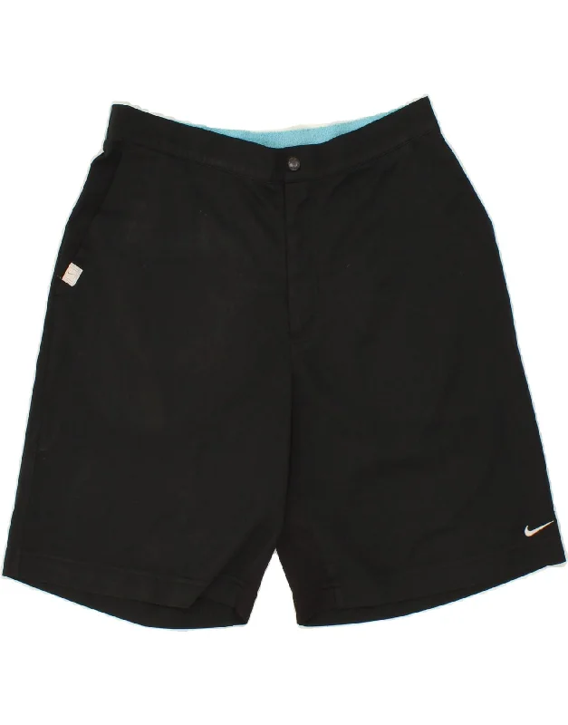 NIKE Mens Chino Shorts Large W32  Black Polyester