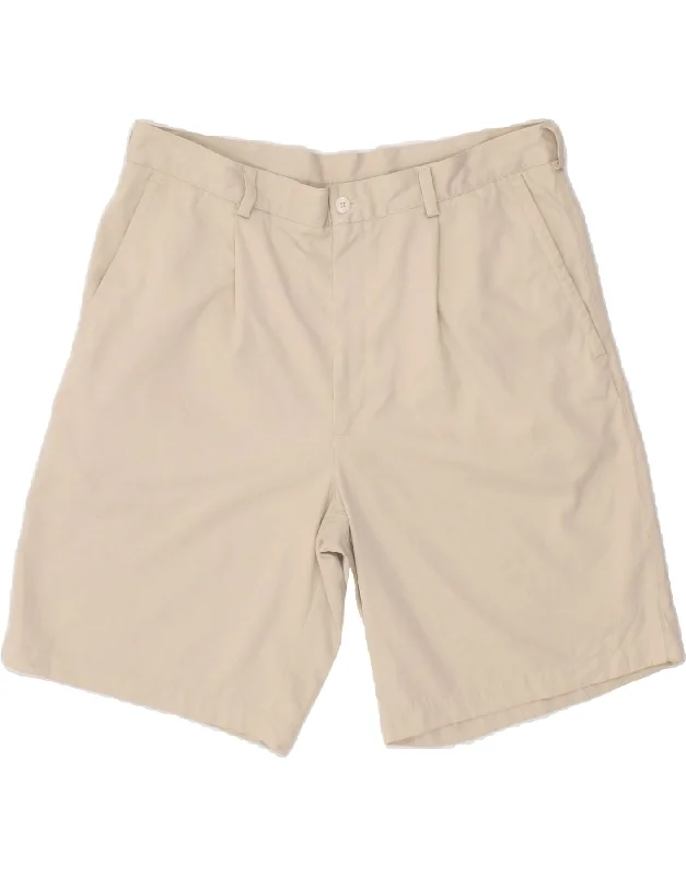 NIKE Mens Chino Shorts W36 Large Beige Polyester