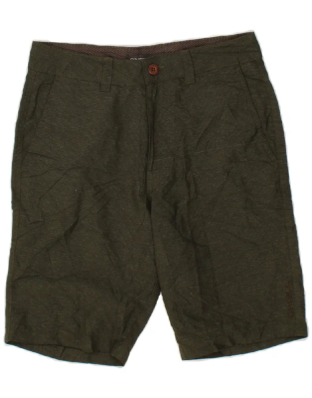 O'NEILL Mens Chino Shorts W28 Small Green Polyester