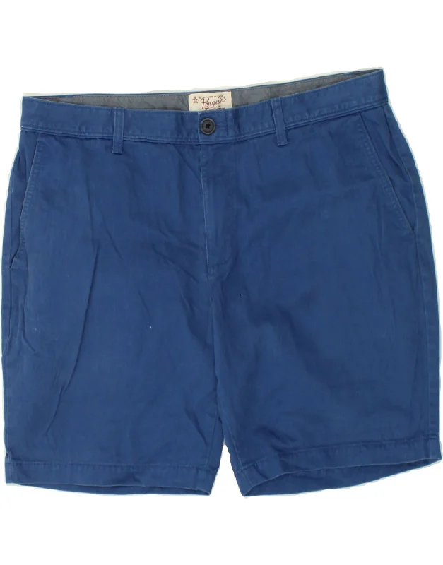 PENGUIN Mens Chino Shorts W38 XL  Blue Cotton