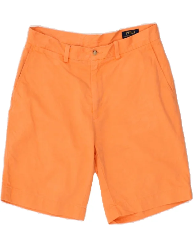 POLO RALPH LAUREN Mens Chino Shorts W31  Medium  Orange Cotton