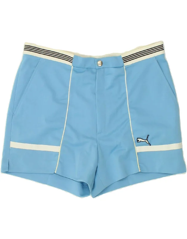 PUMA Mens Chino Shorts IT 50 Large W32 Blue Polyester