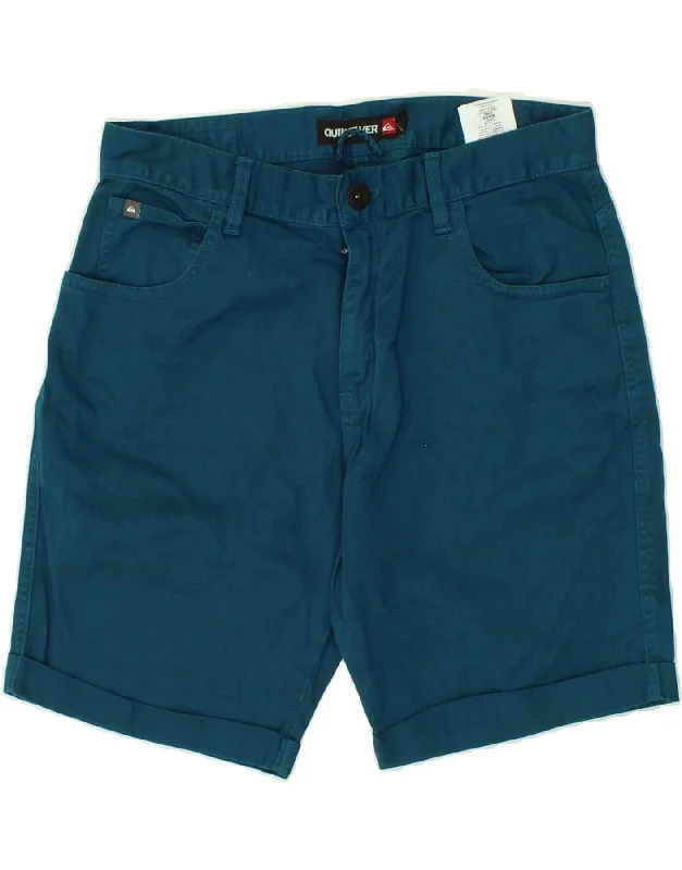 QUIKSILVER Mens Casual Shorts W30 Medium Blue Cotton