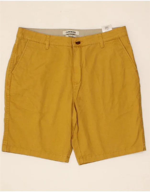 QUIKSILVER Mens Regular Chino Shorts W34 Large Beige Cotton