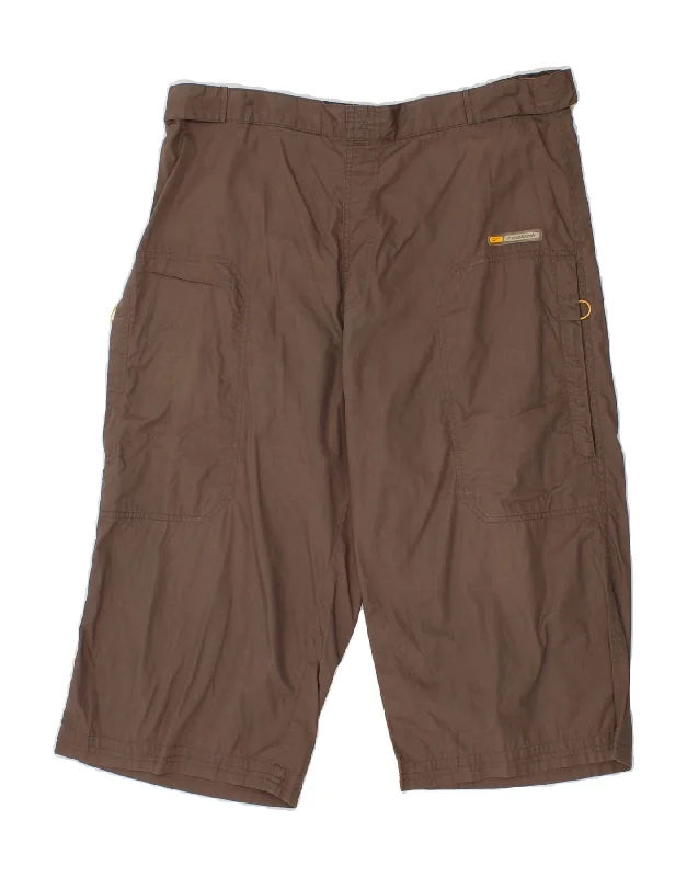 REEBOK Mens Bermuda Shorts XL W40 Brown Cotton