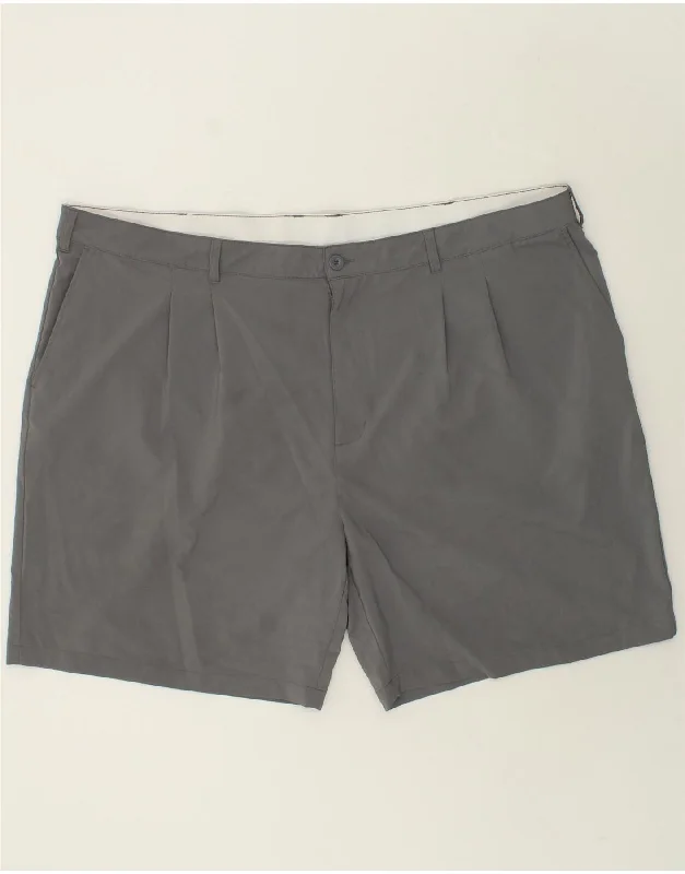 REEBOK Mens Golf Chino Shorts US 56 3XL W48 Grey Polyester