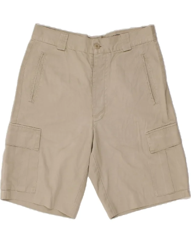 RIFLE Mens Cargo Shorts W34 Large Beige Cotton