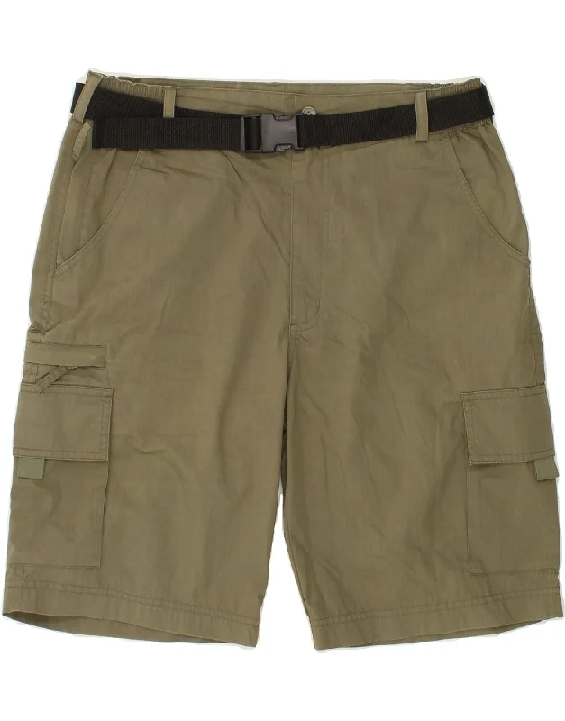 RODEO Mens Cargo Shorts W33 Medium  Khaki Cotton