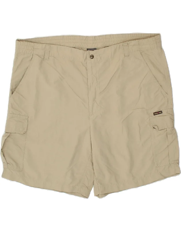 THINK PINK Mens Cargo Shorts IT 58 4XL W44  Beige Nylon