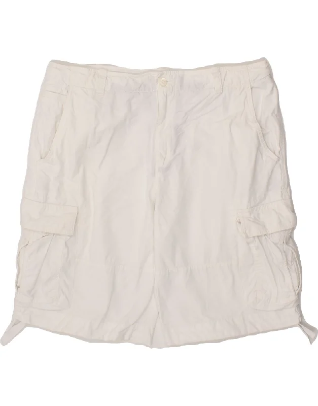 TOMMY HILFIGER Mens Cargo Shorts W40 XL White Cotton