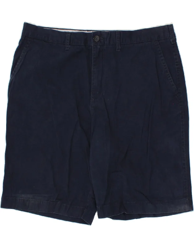 TOMMY HILFIGER Mens Classic Fit Chino Shorts W38 XL Navy Blue Cotton