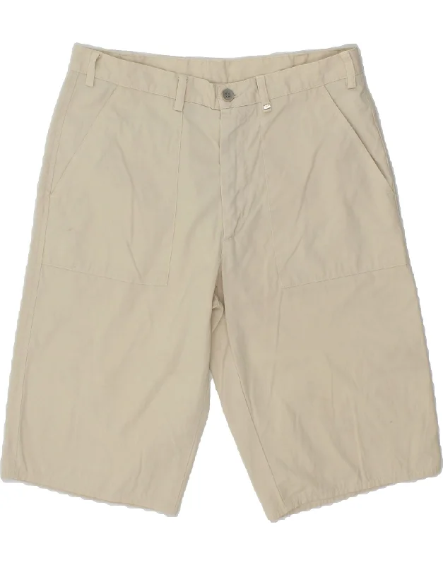 TRUSSARDI Mens Bermuda Shorts IT 50 Large W32 Beige