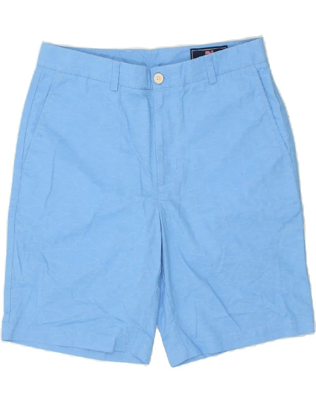 VINEYARD VINES Mens Abstract Pattern Chino Shorts W32 Medium Blue