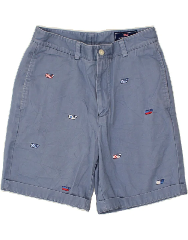 VINEYARD VINES Mens Chino Shorts W30 Medium Blue Cotton