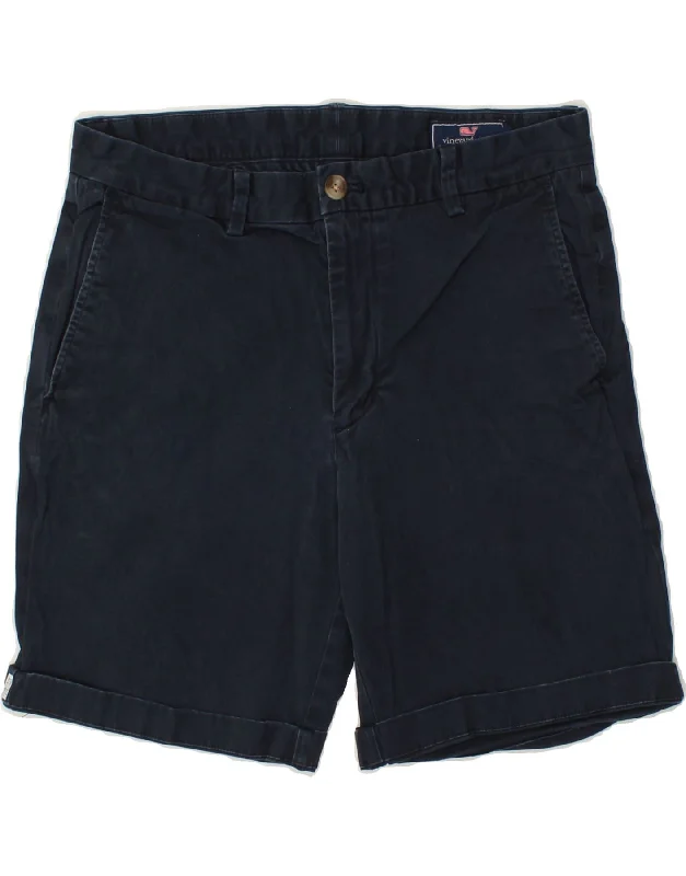 VINEYARD VINES Mens Chino Shorts W31 Medium Navy Blue Cotton