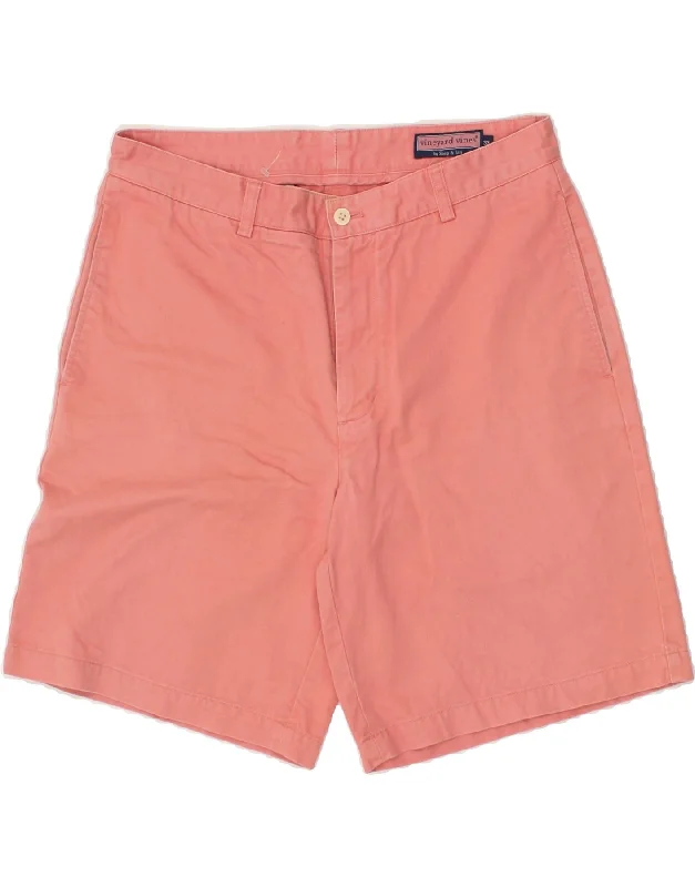 VINEYARD VINES Mens Chino Shorts W33 Medium Pink Cotton