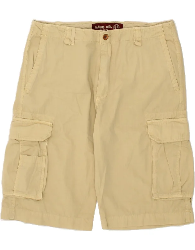 VINTAGE Mens Cargo Shorts IT 52 XL W38  Beige Cotton