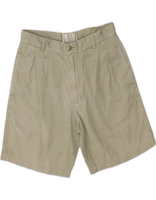 VINTAGE Mens Chino Shorts IT 46 Small  W28  Beige Cotton