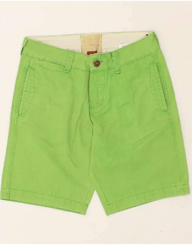 VINTAGE Mens Chino Shorts IT 46 Small W30  Green