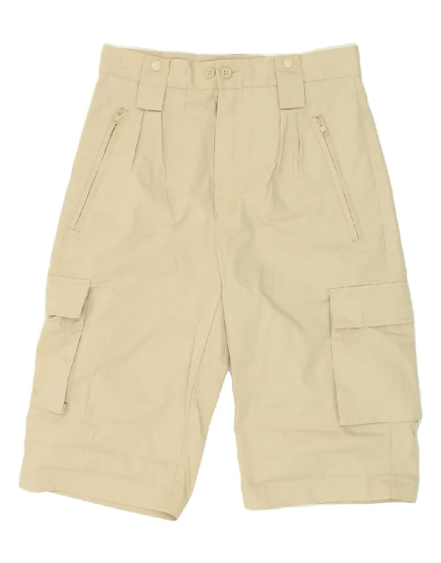 VINTAGE Mens Pegged Cargo Shorts W30 Medium  Beige