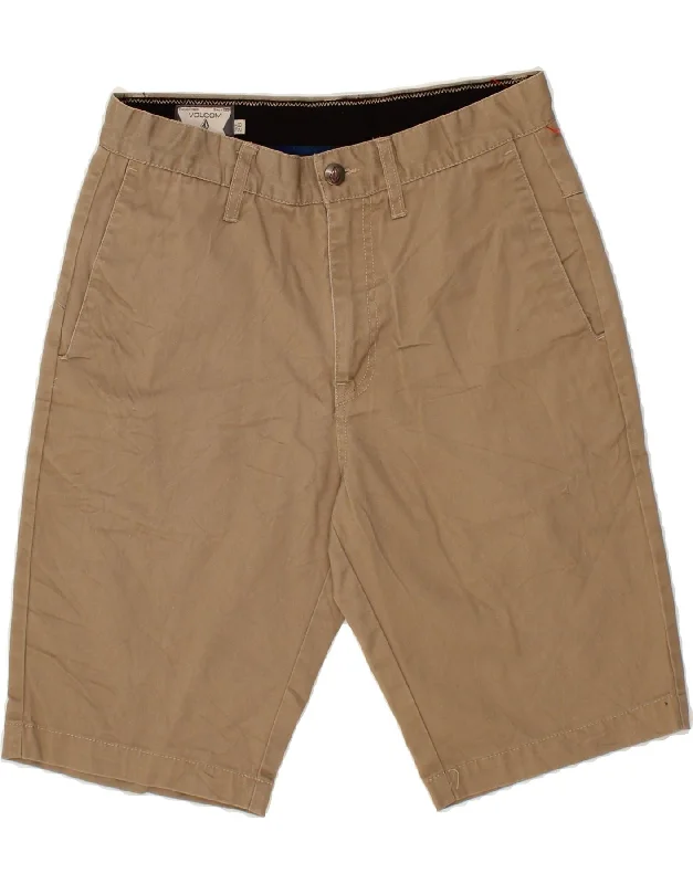 VOLCOM Mens Chino Shorts W28 Small Beige Cotton