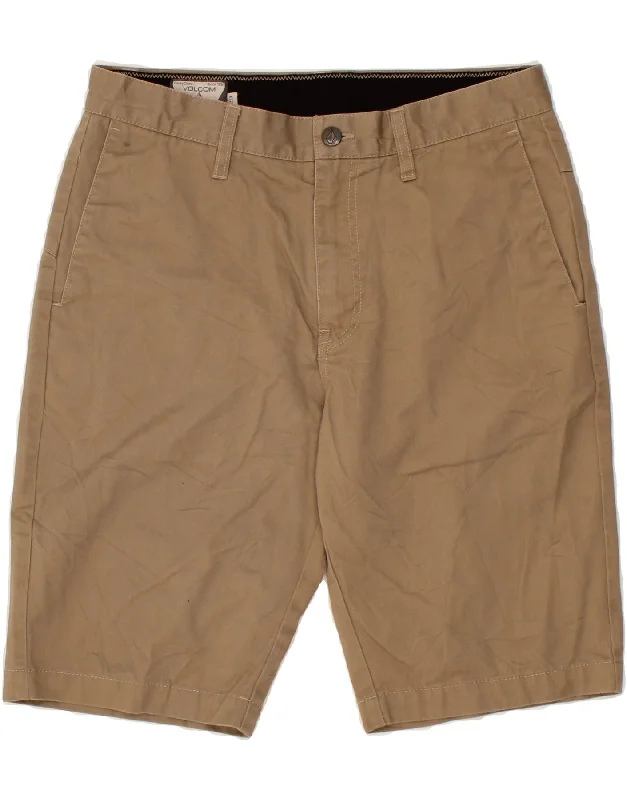 VOLCOM Mens Chino Shorts W29 Small Beige Cotton