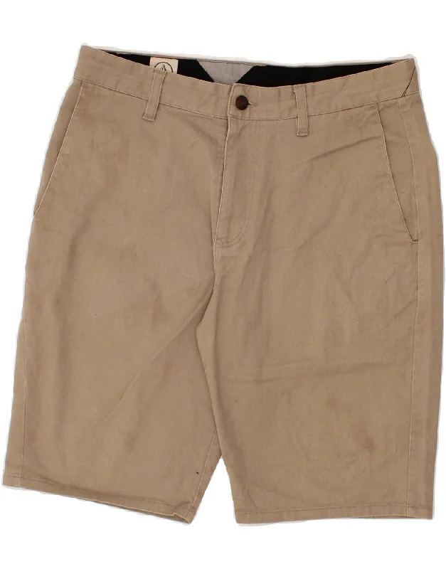 VOLCOM Mens Chino Shorts W30 Medium  Beige Cotton