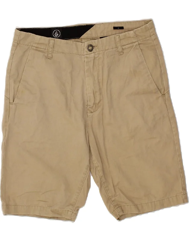 VOLCOM Mens Chino Shorts W32 Medium  Beige Cotton