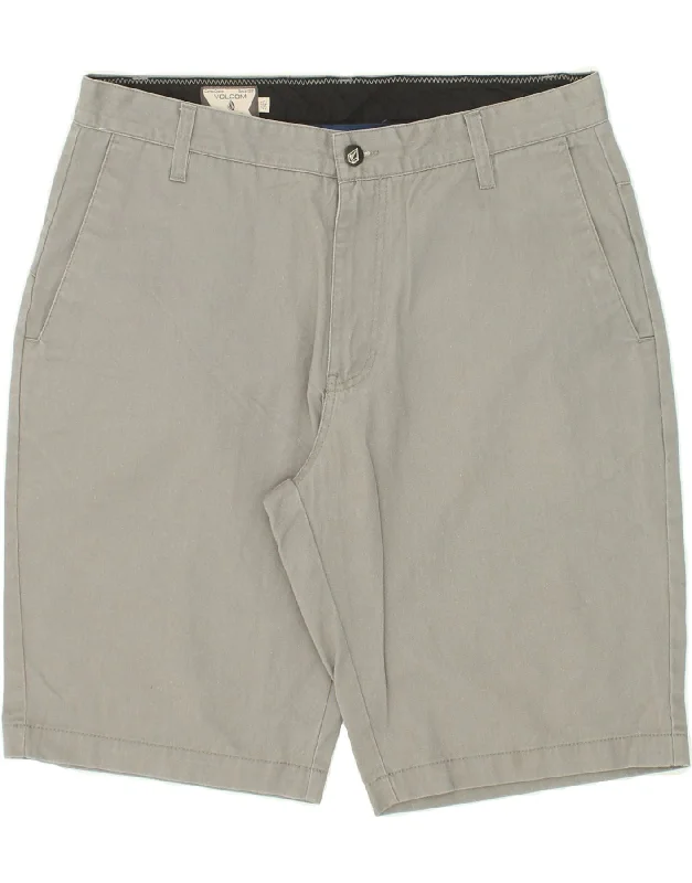 VOLCOM Mens Chino Shorts W32 Medium  Grey Cotton