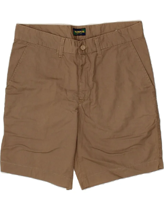 WAMPUM Mens Chino Shorts W34 Large Brown Cotton