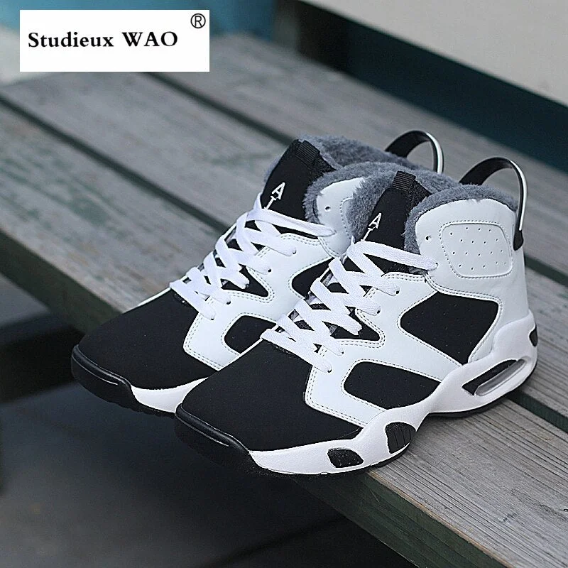 Winter Shoes Snow Plush Warm Men Air Sneakers Retro Basketball Shoes Comfortable Sports Mens Adult Zapatillas jordan Tenis Women